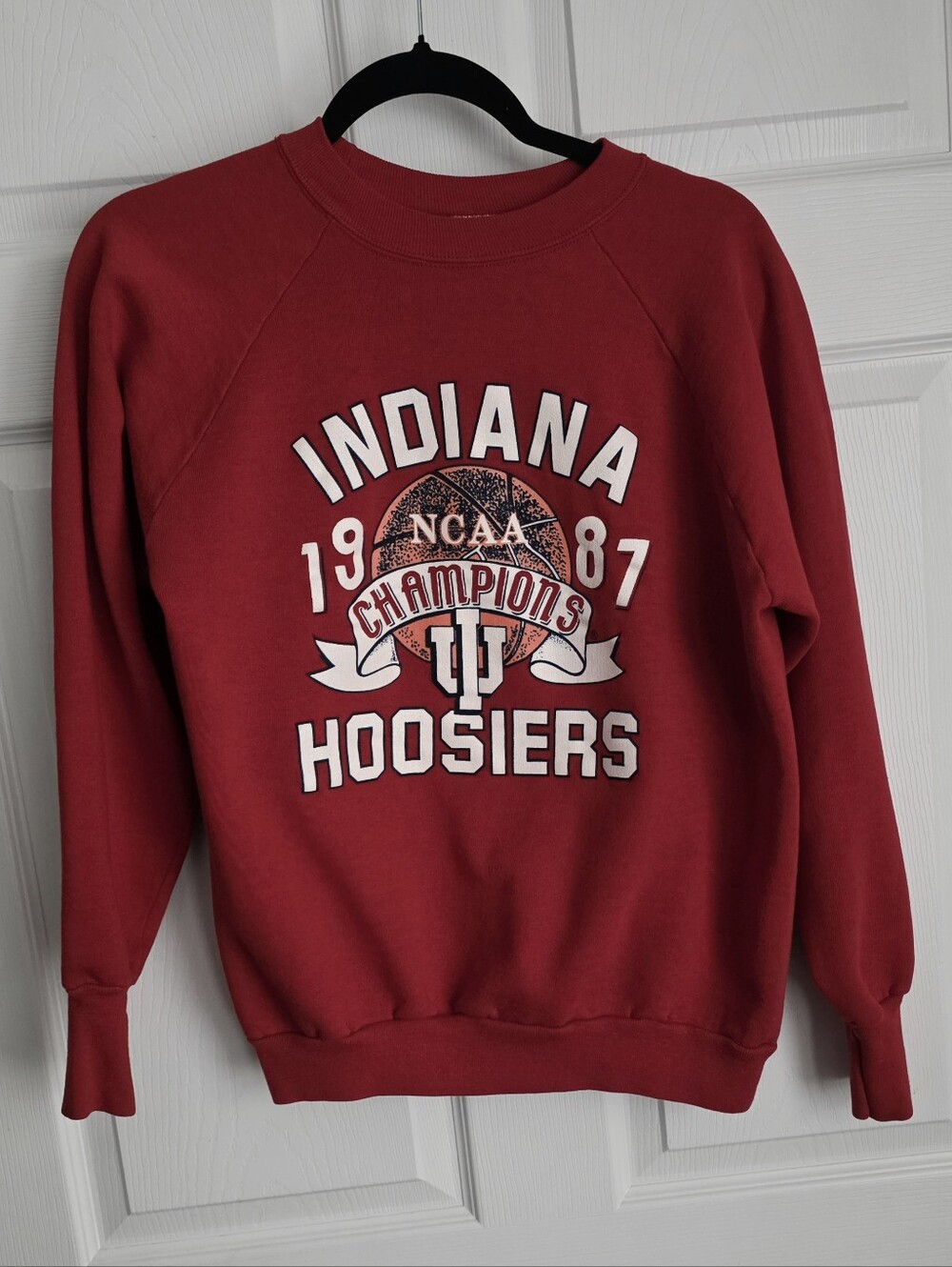Vintage 1987 Indiana Hoosiers NCAA Champions Crewneck Sweatshirt Logo 7 Large